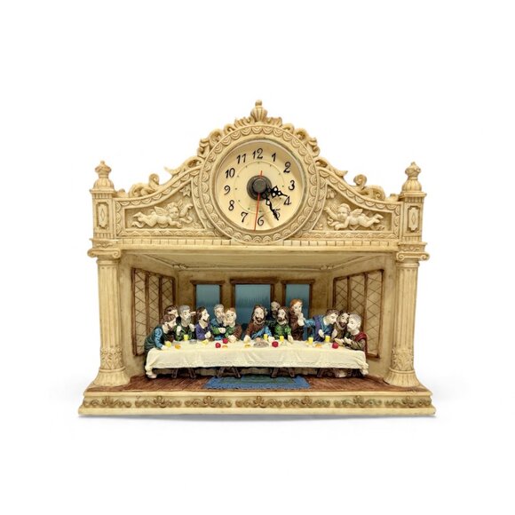 Vintage 3D Last Supper Clock that Works - Picture 4 of 14
